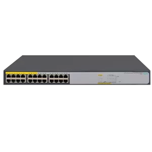 (JH019A) Switch HPE 1420 24 Puertos 10/100/1000Mbps. (12 ptos. PoE+ 124W). No Administrable